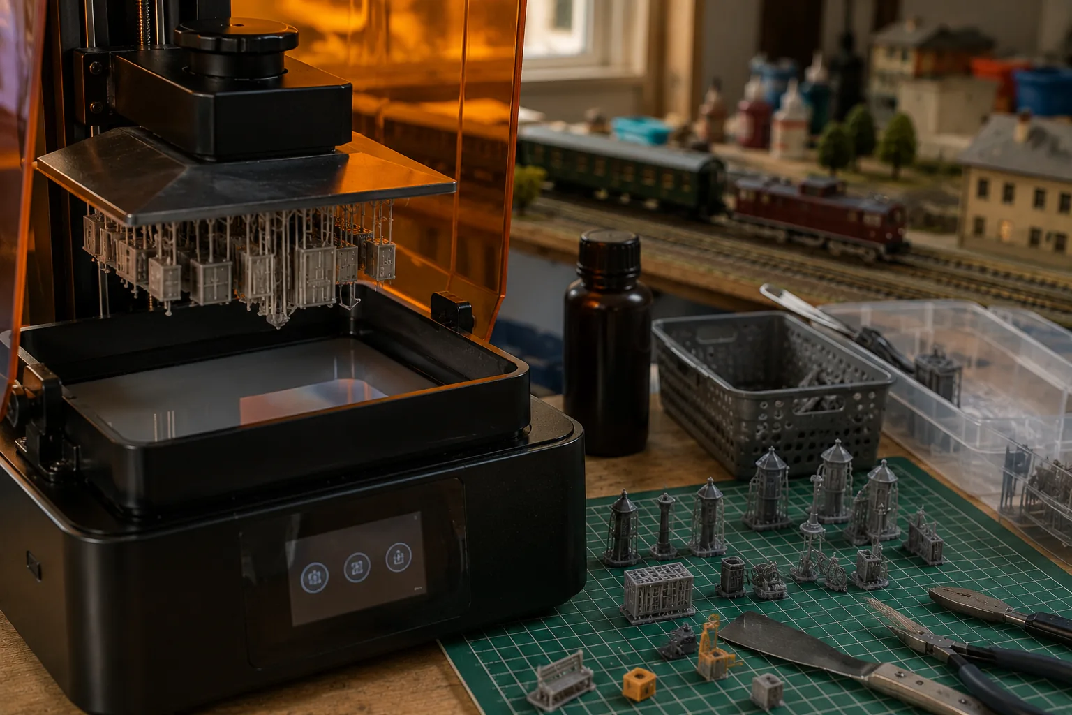 Impression 3D résine pour le modélisme ferroviaire HO