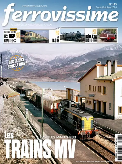 Couverture du numéro 143 de Ferrovissime, septembre et octobre 2026