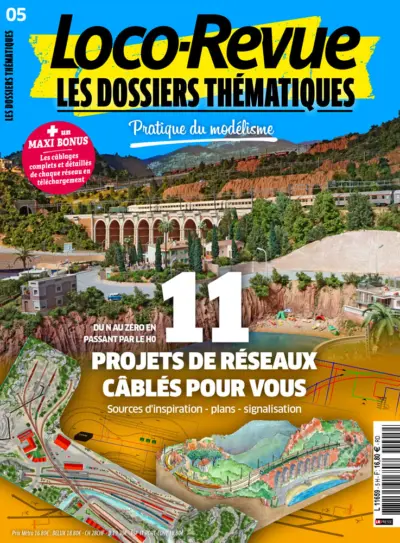 Couverture de Les Dossiers thématiques de Loco-Revue n° 5, 11 projets de réseaux câblés
