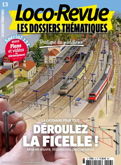 Couverture du numéro 13 des Dossiers thématiques Loco-Revue, consacré à la caténaire